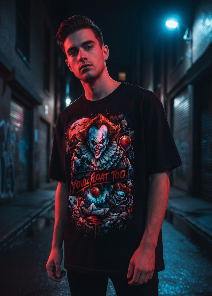 FLOAT TOO – Pennywise Horror Streetwear T-Shirt