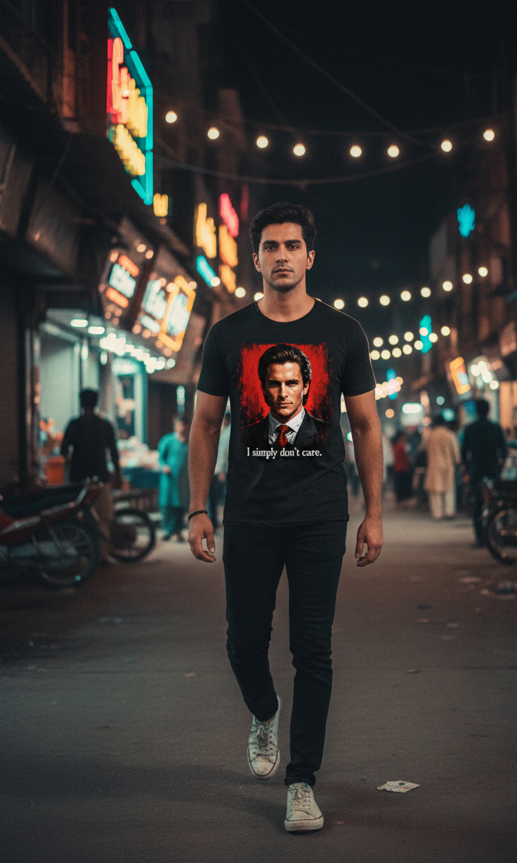 Silent Mindset Tee – Patrick Bateman Edition