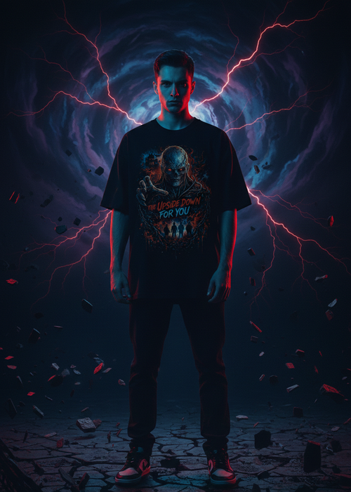 THE UPSIDE DOWN FOR YOU – Vecna Dark Streetwear T-Shirt