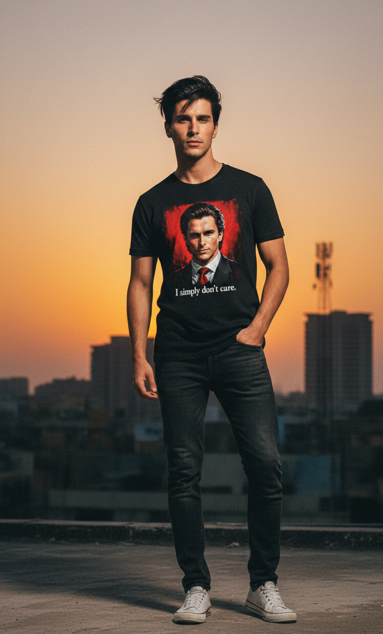 Silent Mindset Tee – Patrick Bateman Edition